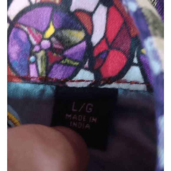 Robert Graham Shirt Men's Large Purple‎ Black Gingham Button Front - Picture 7 of 9